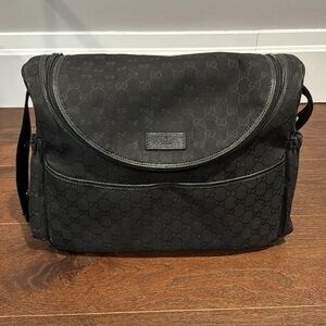 Gucci Women’s Black Canvas Diaper Bag